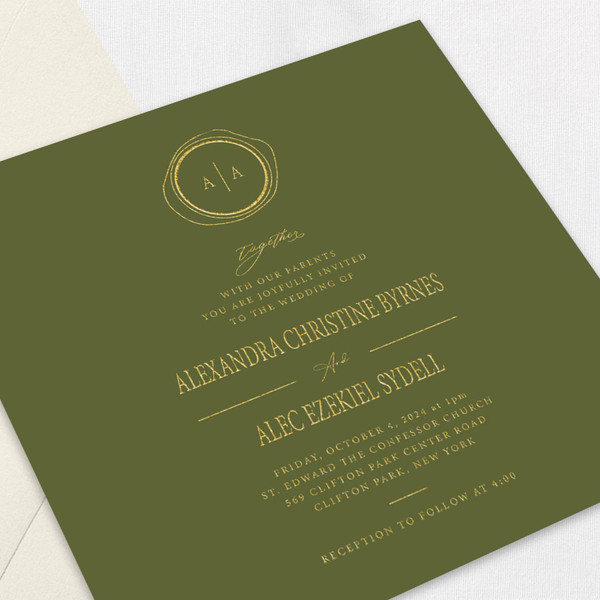 Alexandra Square Wedding Invitations One Layered Leslie Store Alexandra Square Wedding Invitations One Layered Leslie Store