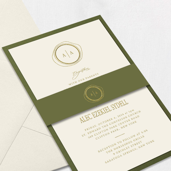 Alexandra Belly Band Wedding Invitations Two Layered Leslie Store Alexandra Belly Band Wedding Invitations Two Layered Leslie Store