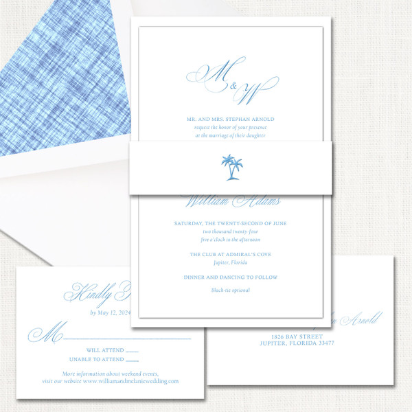 Madeline Belly Band Wedding Invitations Two Layered Stationery Store & Wedding Invitations by Leslie Store Madeline Belly Band Wedding Invitations Two Layered Stationery Store & Wedding Invitations by Leslie Store