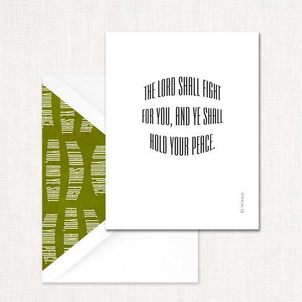 Hold Your Peace Greeting Card KJV CARDS Leslie Store Hold Your Peace Greeting Card KJV CARDS Leslie Store