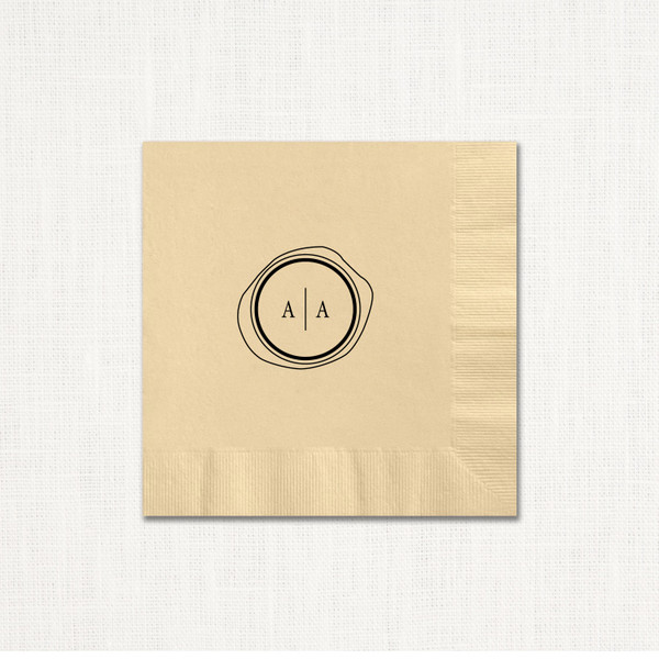 Alexandra Foil Napkins Beverage & Luncheon Napkins 
