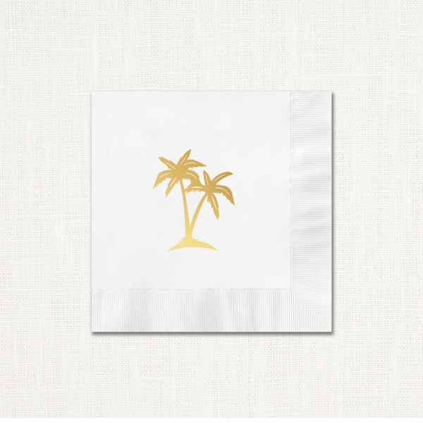 Courtney Foil Napkins Beverage & Luncheon Napkins 