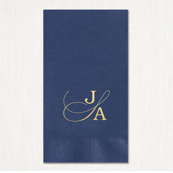 Juliette Foil Guest Towel Napkins Guest Towel Napkins  Juliette Foil Guest Towel Napkins Guest Towel Napkins