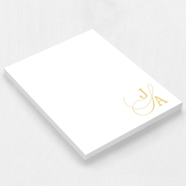 Juliette Notepad Personalized Notepads Leslie Stationery Store