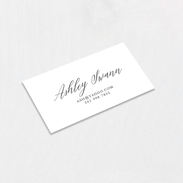 Ashley Calling Cards Calling Cards Leslie Stationery Store Ashley Calling Cards Calling Cards Leslie Stationery Store