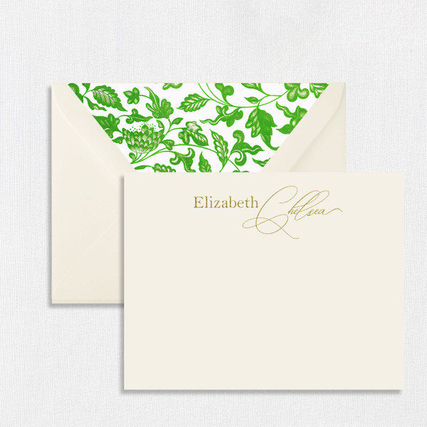 Elizabeth Personalized Stationery Card Personalized Stationery Sets Leslie Stationery Store