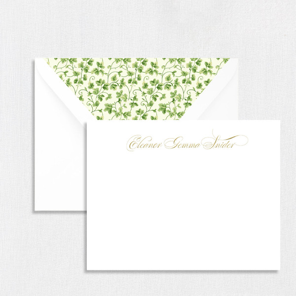 Eleanor Personalized Stationery Card Personalized Stationery Sets Leslie Stationery Store