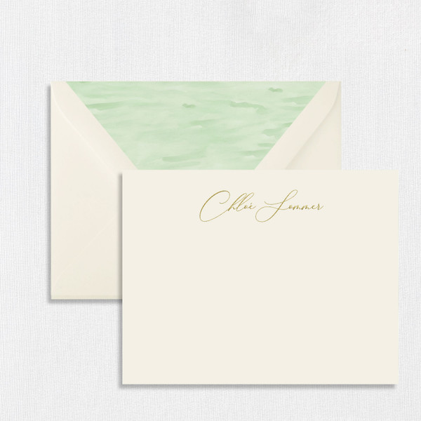 Chloe Personalized Stationery Card Personalized Notes & Cards Leslie Stationery Store