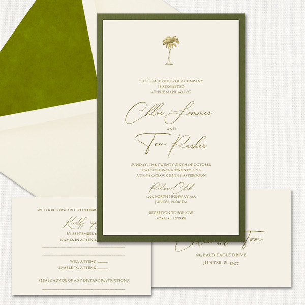 Chloe Wedding Invitations Two Layered Leslie Stationery Store