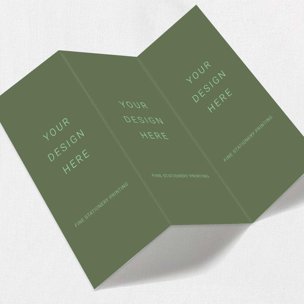 Tri-Fold Cards - We Print Your Design Folded Cards Leslie Stationery Store