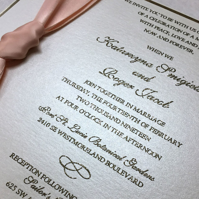 Luxury Wedding Stationery wholesale elegant wedding card