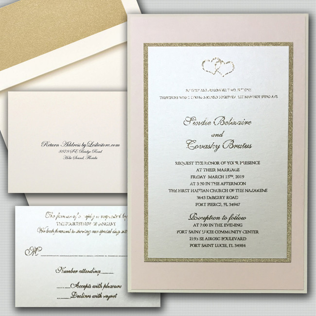 Formal and Traditional Wedding Invitation elegant invitation