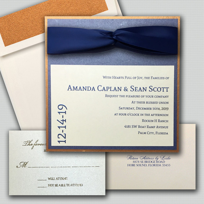 Rose Gold Elegant Wedding Invitations wholesale designer