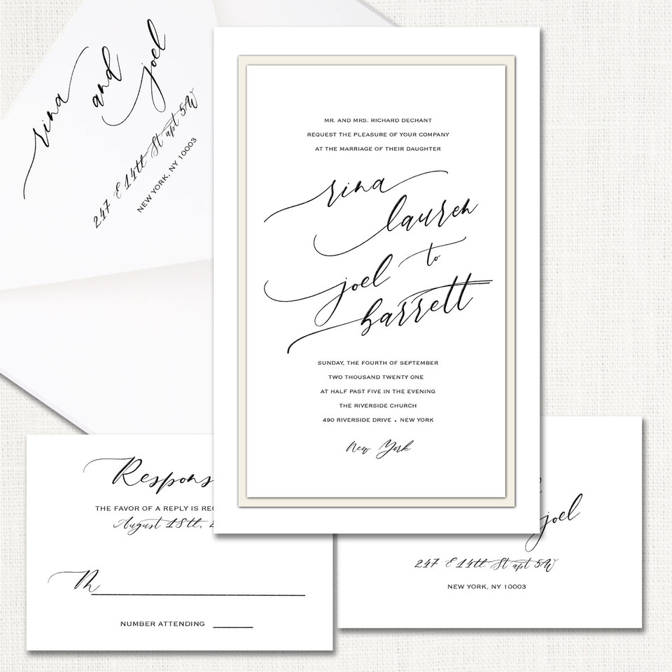 Rina White Wedding Invitations wholesale wedding planner affiliate program leslie store