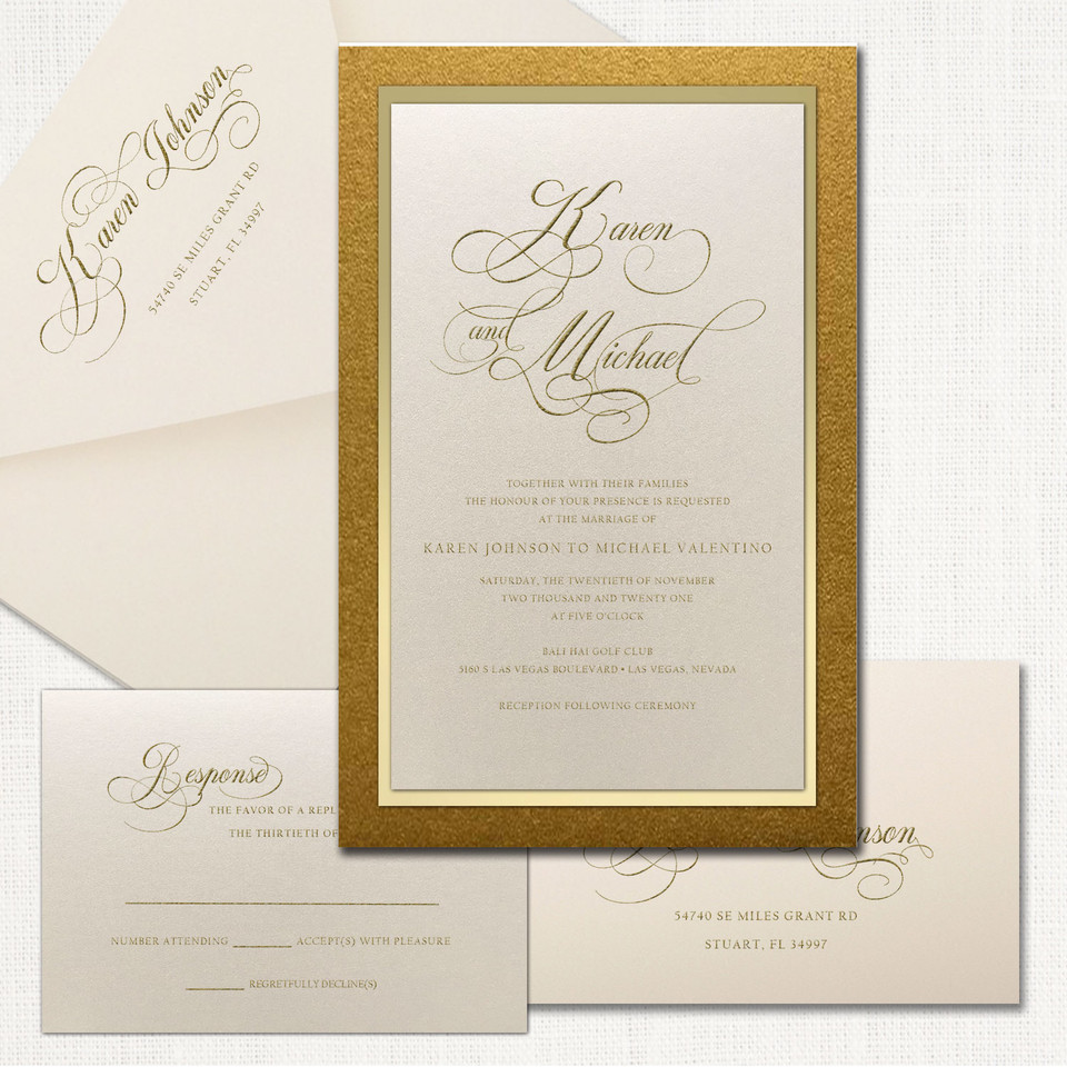 Karen Gold Wedding Invitations wholesale wedding planner affiliate program leslie store