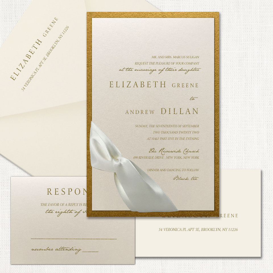 Elizabeth Ecru Knot Wedding Invitations wholesale wedding planner affiliate program leslie store