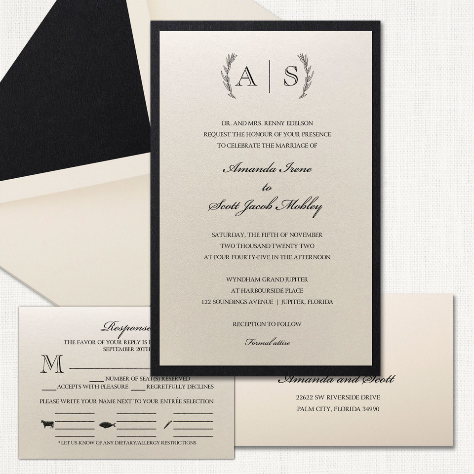Amanda Black Wedding Invitations wholesale wedding planner affiliate program leslie store