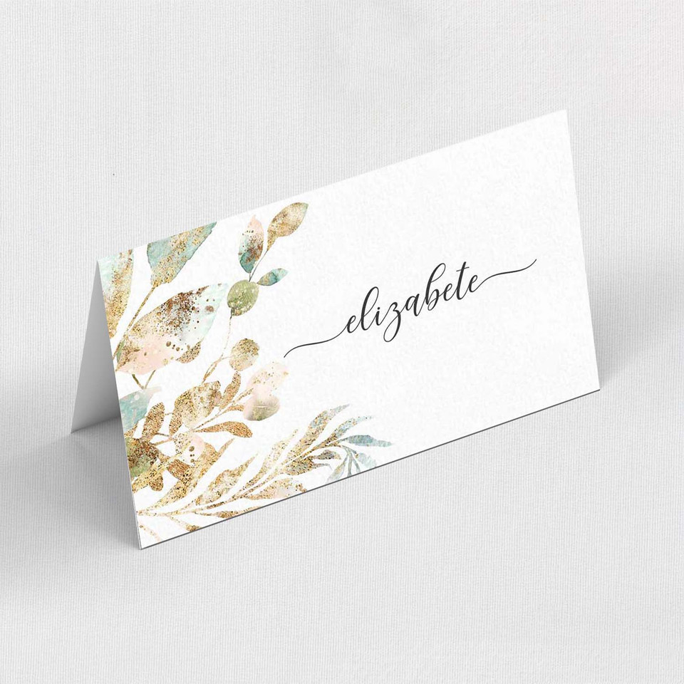 Delicate Calligraphy Place Cards Place Cards Leslie Store