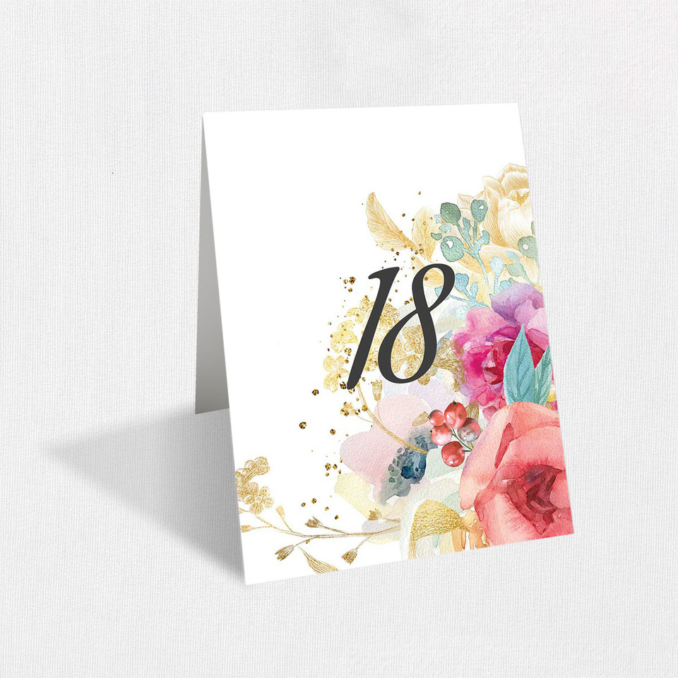 Melanie Table Numbers Table Number Stationery Store & Wedding Invitations by Leslie Store