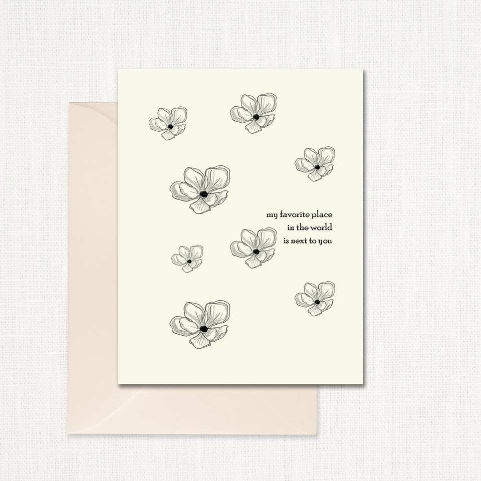 My Favorite Place Greeting Card wholesale wedding planner affiliate program leslie store