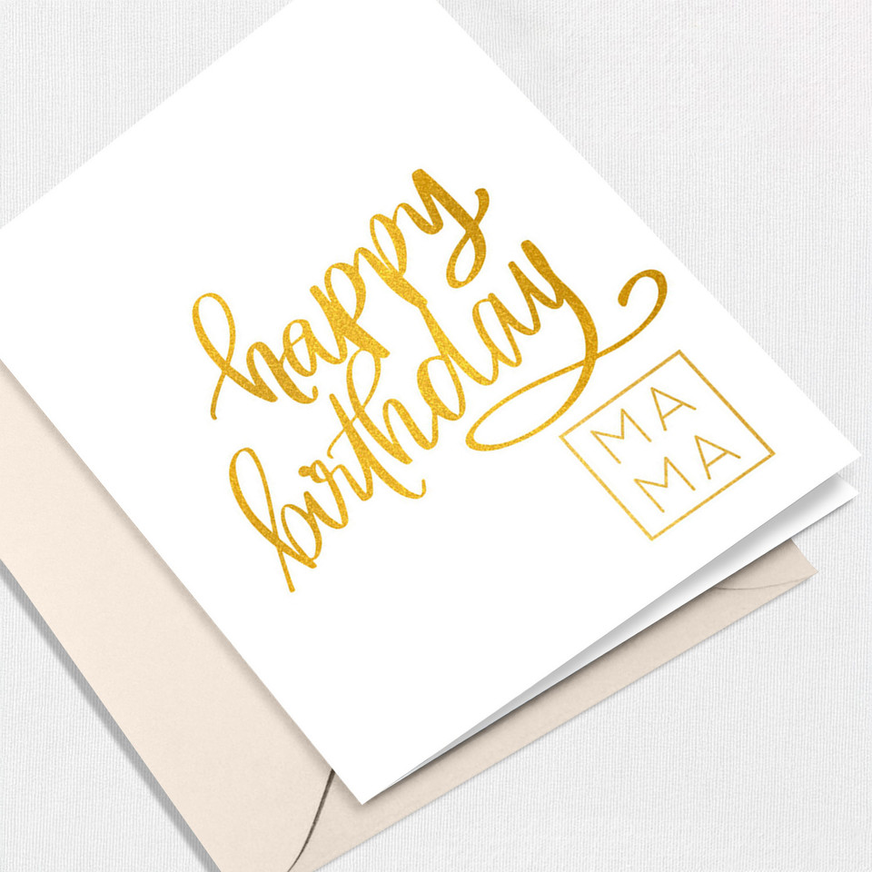MAMA Birthday Greeting Card All Cards Leslie Store