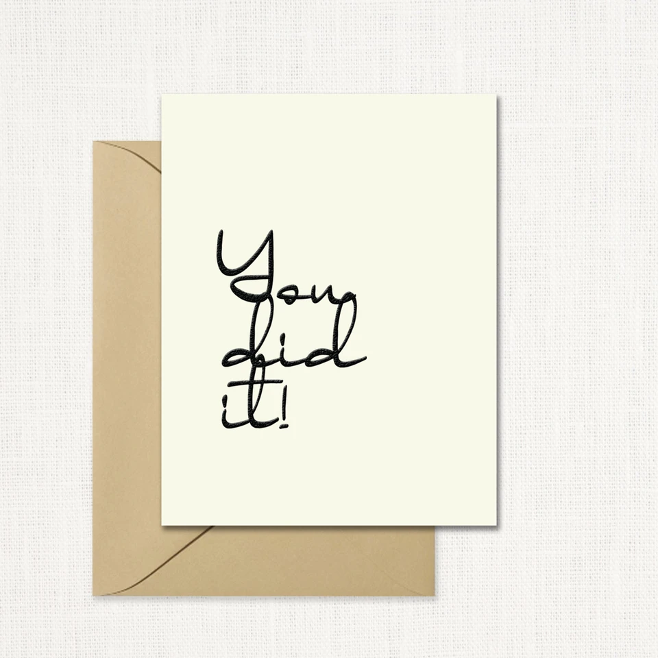You Did It Greeting Card All Cards Leslie Store