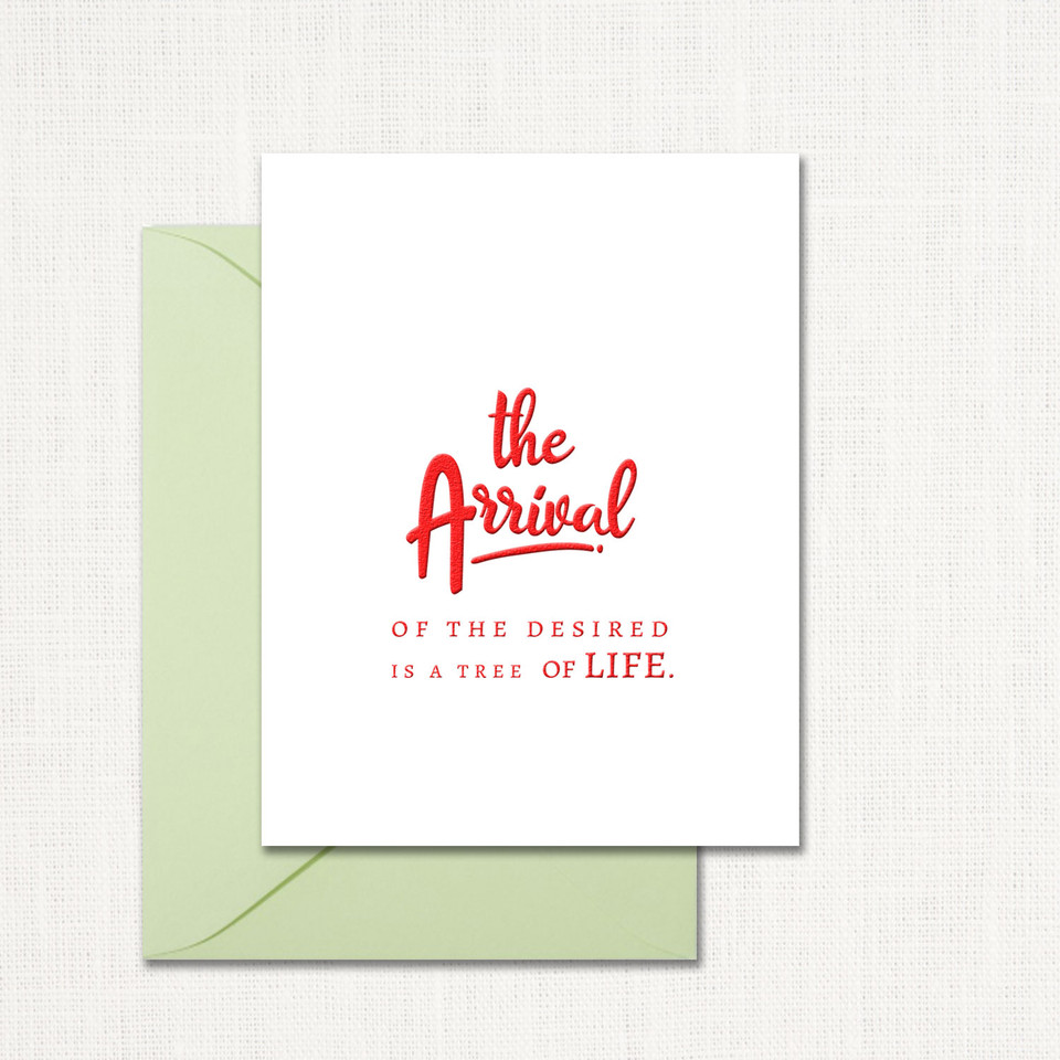 The Arrival Greeting Card All Cards Leslie Store