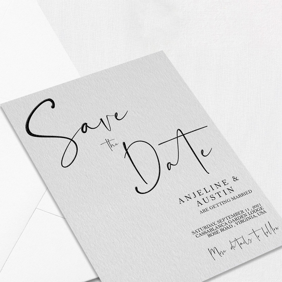 Anjeline Save the Date Cards save the date Leslie Store