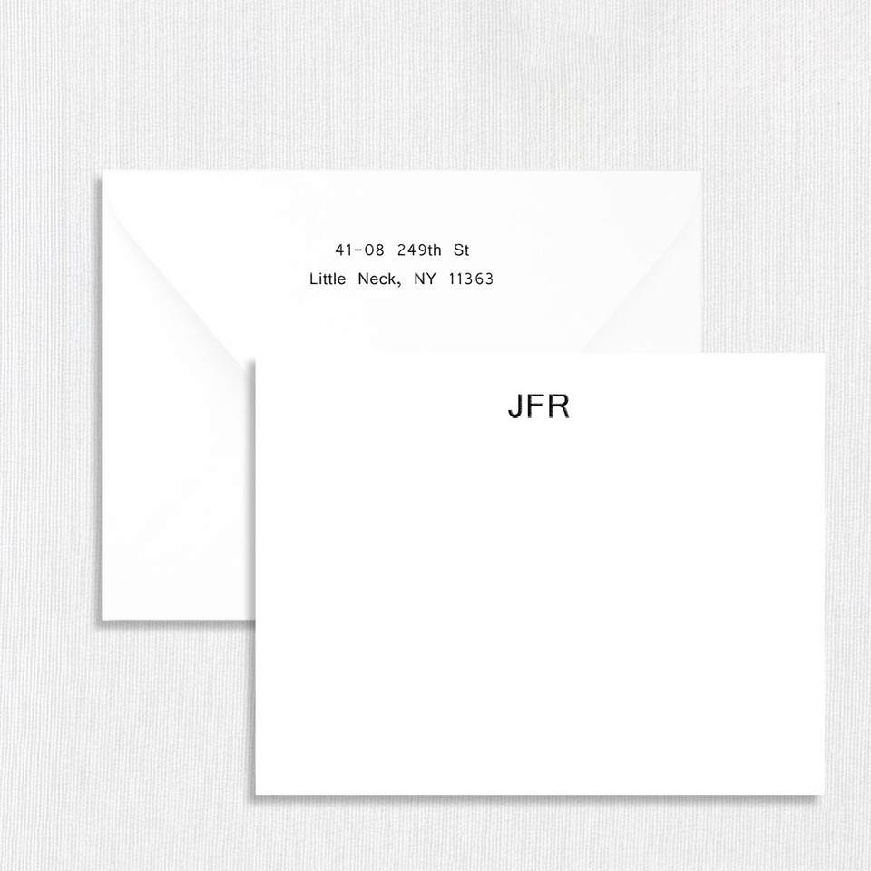 JFR Flat Notecard