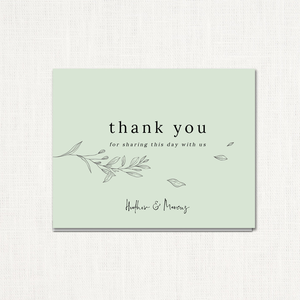 Heather Thank You Cards wholesale wedding planner affiliate program leslie store