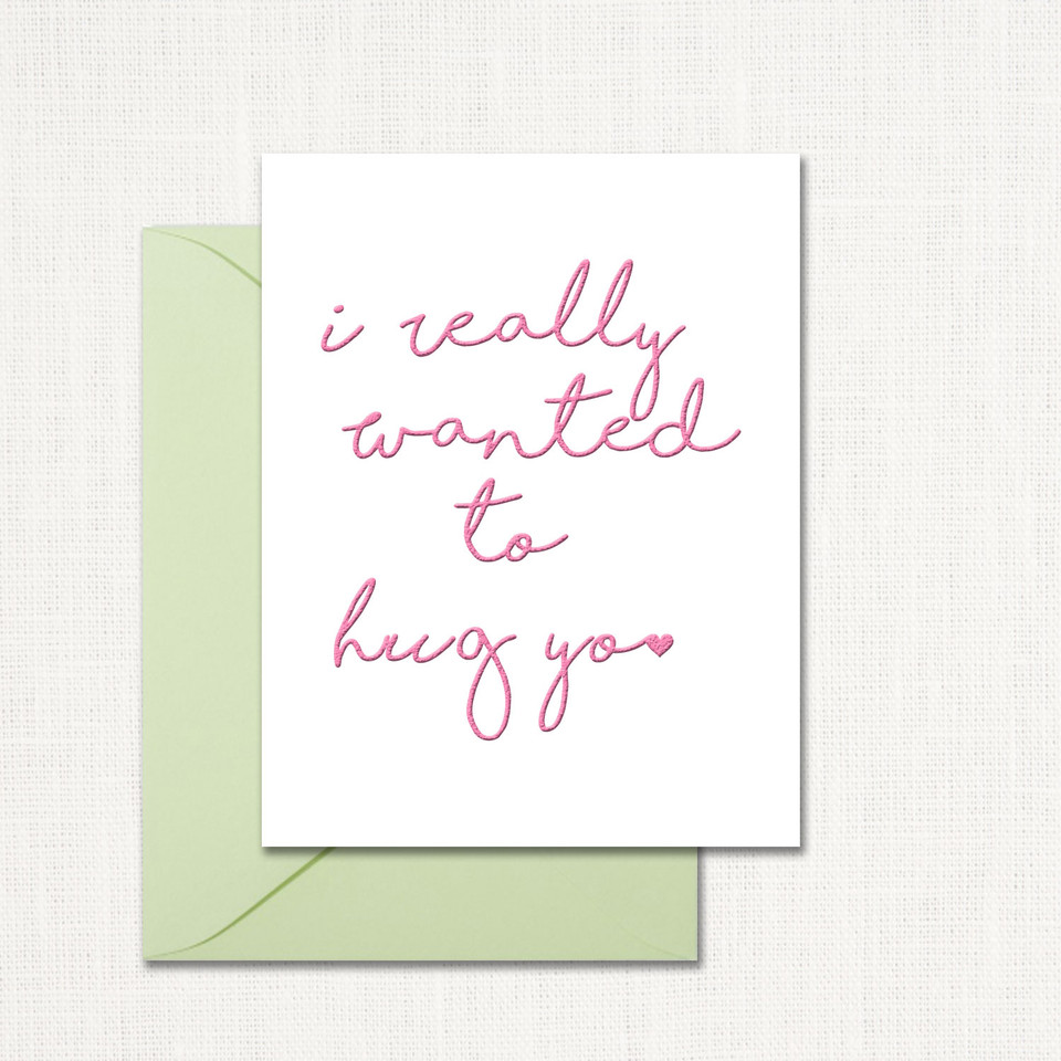 Hug You Greeting Card All Cards Leslie Store