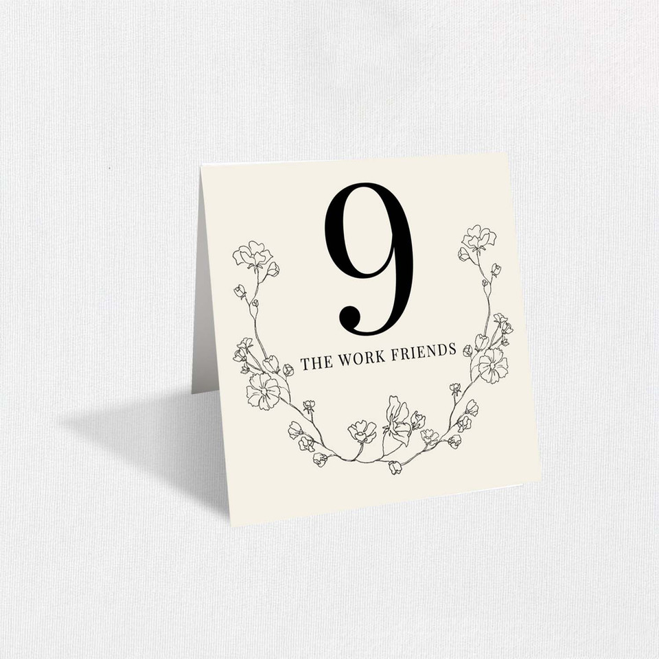 Grace Table Numbers