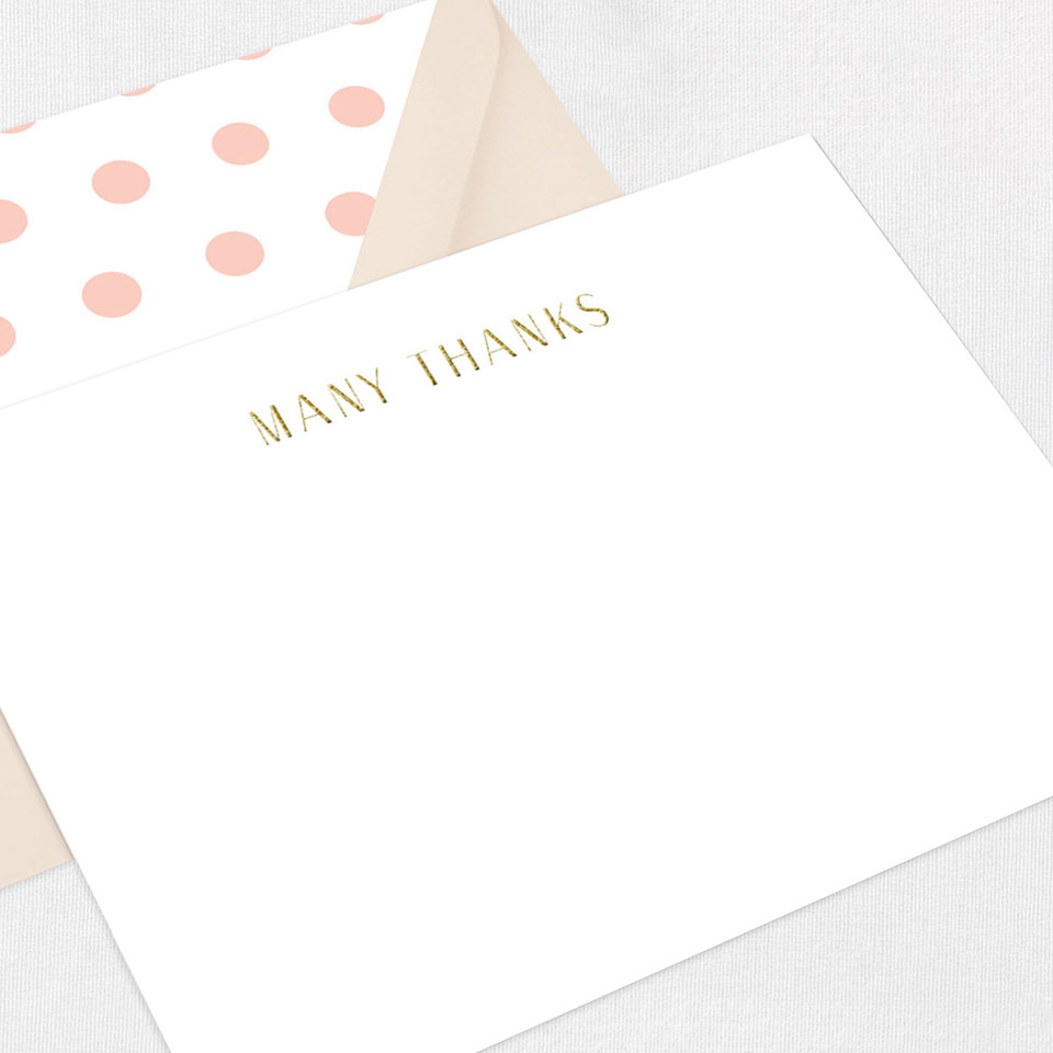 Many Thanks, Pink Note Set