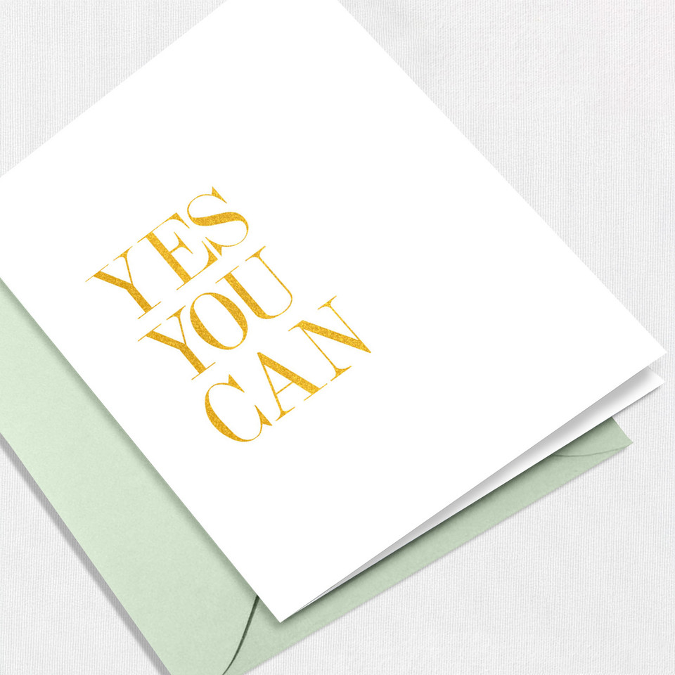 Yes, You Can Greeting Card All Cards Leslie Store