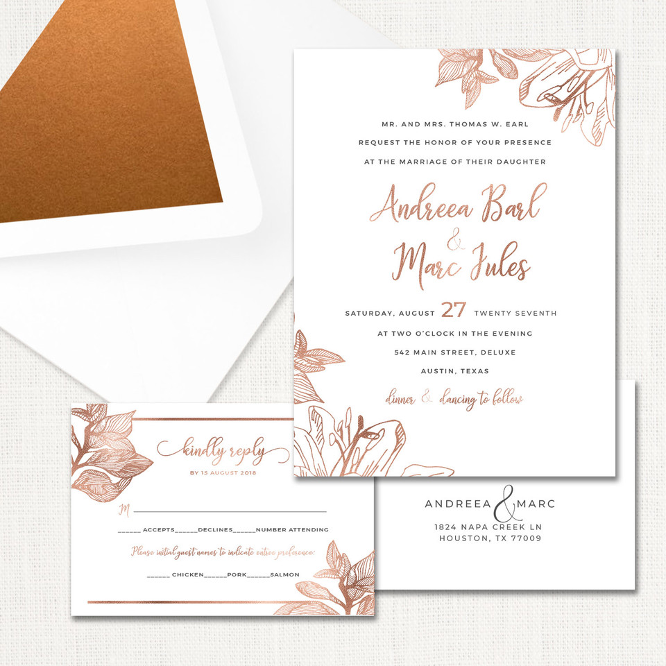Andreea Wedding Invitations wholesale affiliate program wedding planner leslie store