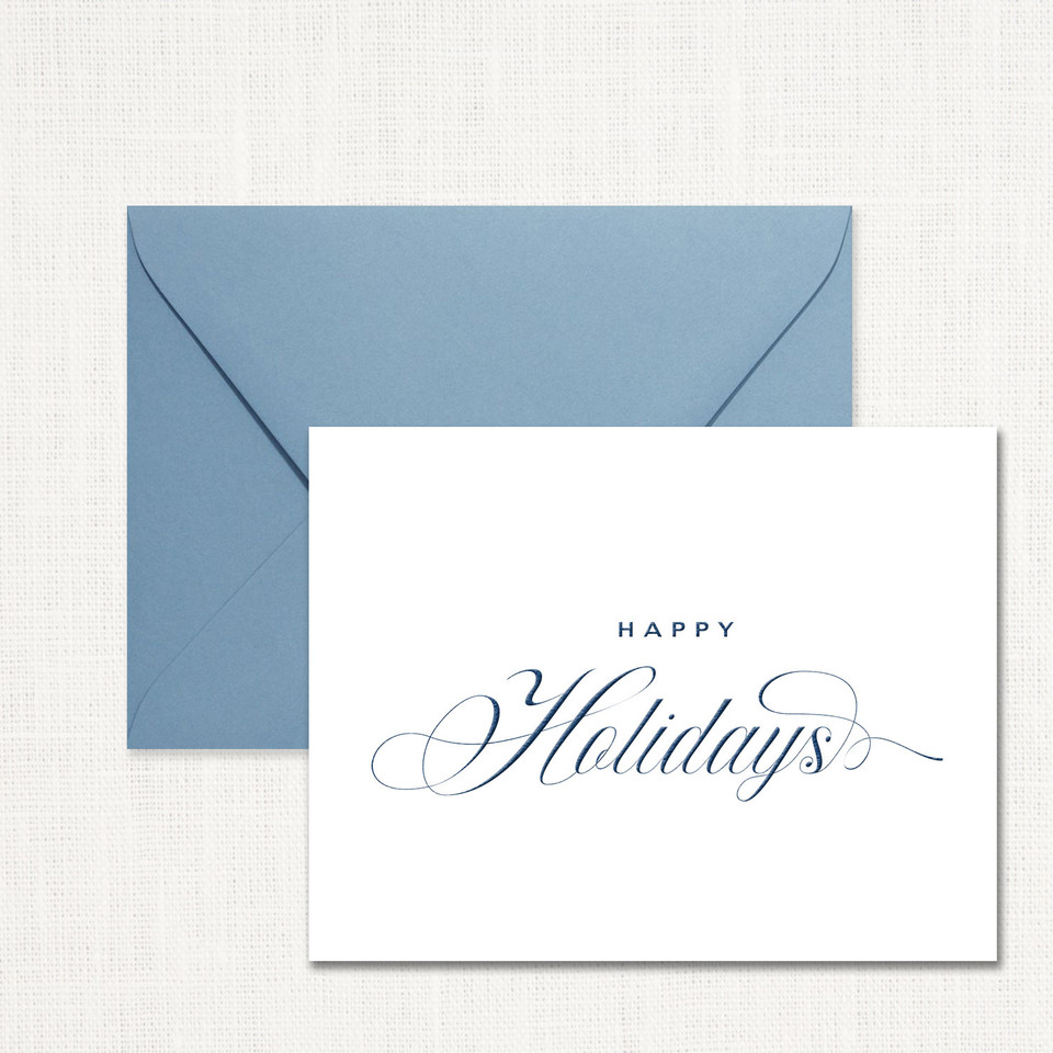 Traditional Happy Holidays Greeting Card wholesale wedding planner affiliate program leslie store