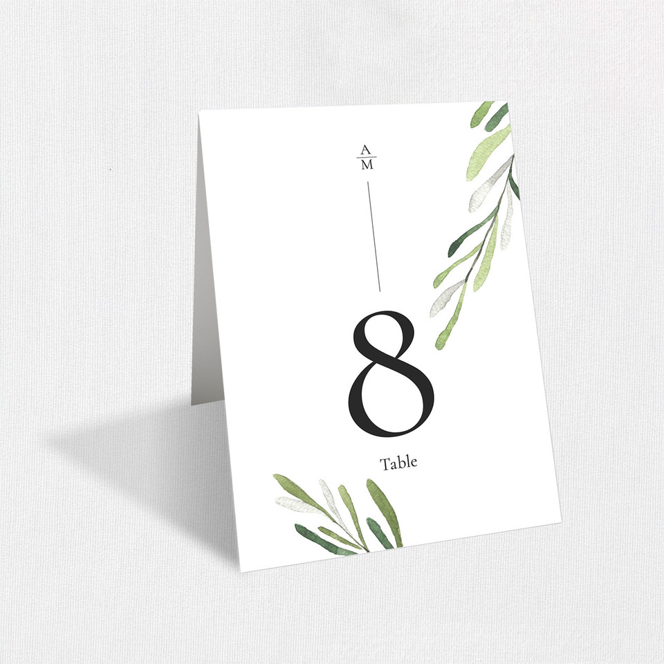 Angelica Table Numbers