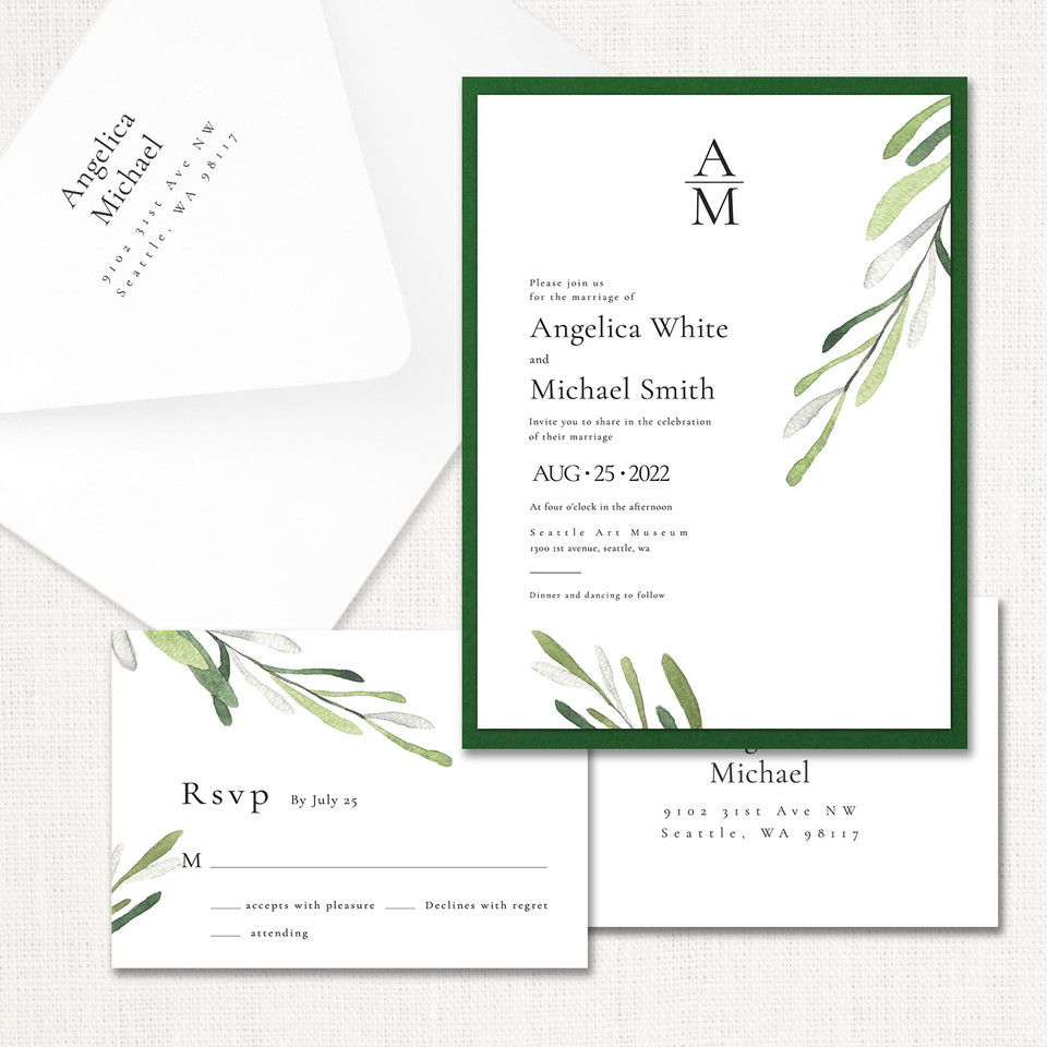 Angelica Wedding Invitations All Wedding Invitations Leslie Store