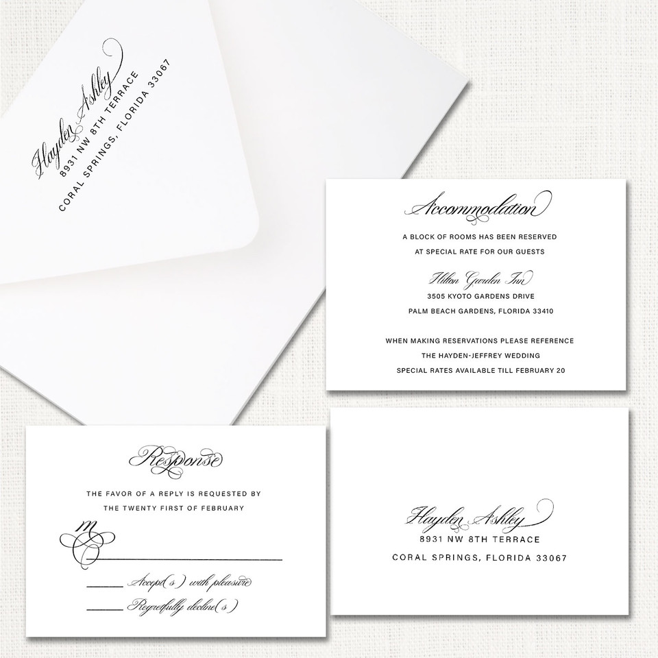 Hayden Ribbon Wedding Invitations elegant glitter thermography wedding planner Stationery Store & Wedding Invitations by Leslie Store wholesale