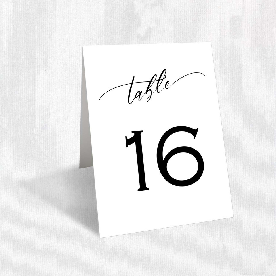 Rina Table Numbers