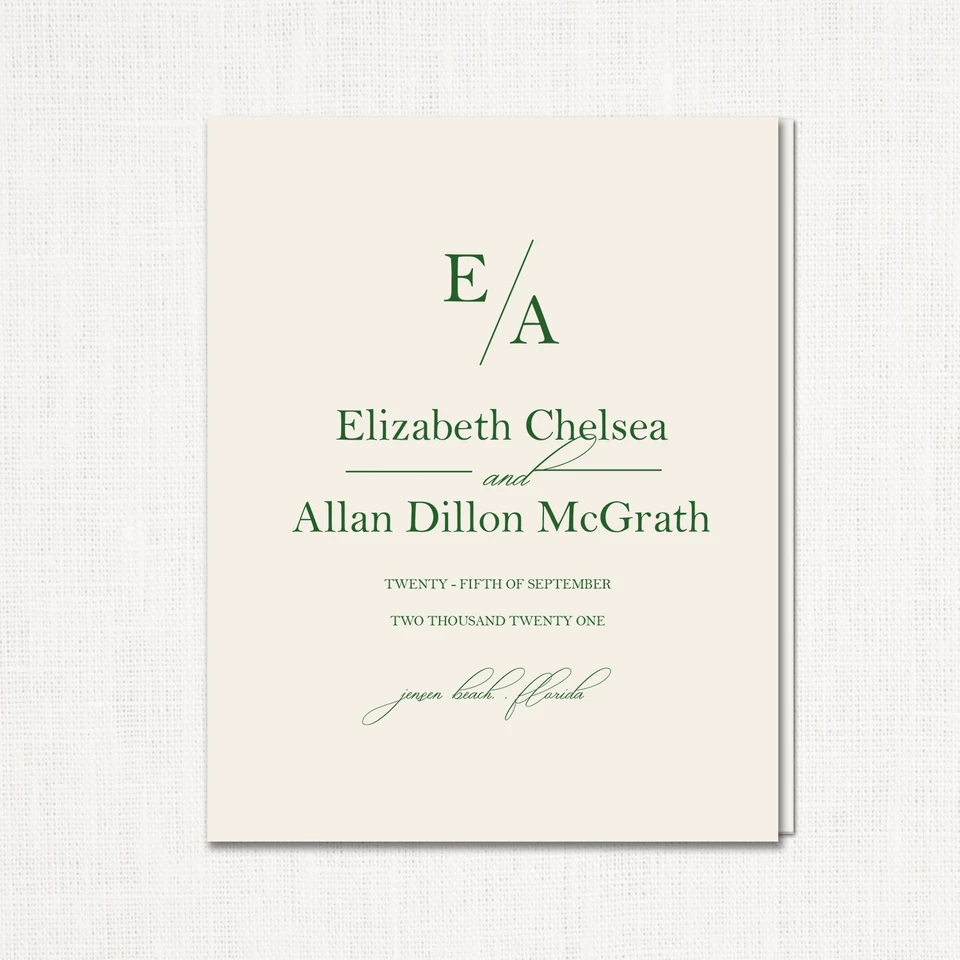 Chelsea Wedding Programs elegant glitter thermography wedding planner Stationery Store & Wedding Invitations by Leslie Store wholesale