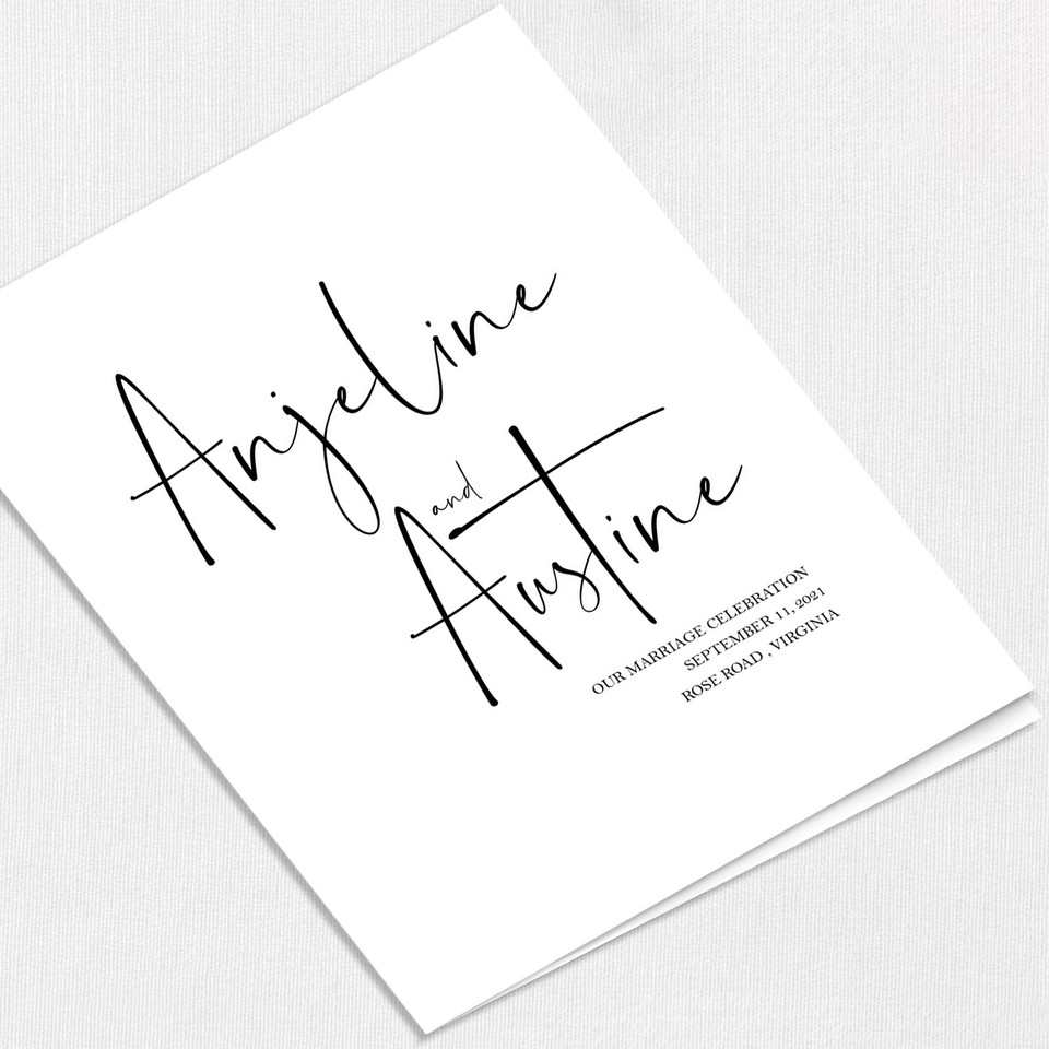 Anjeline Wedding Programs