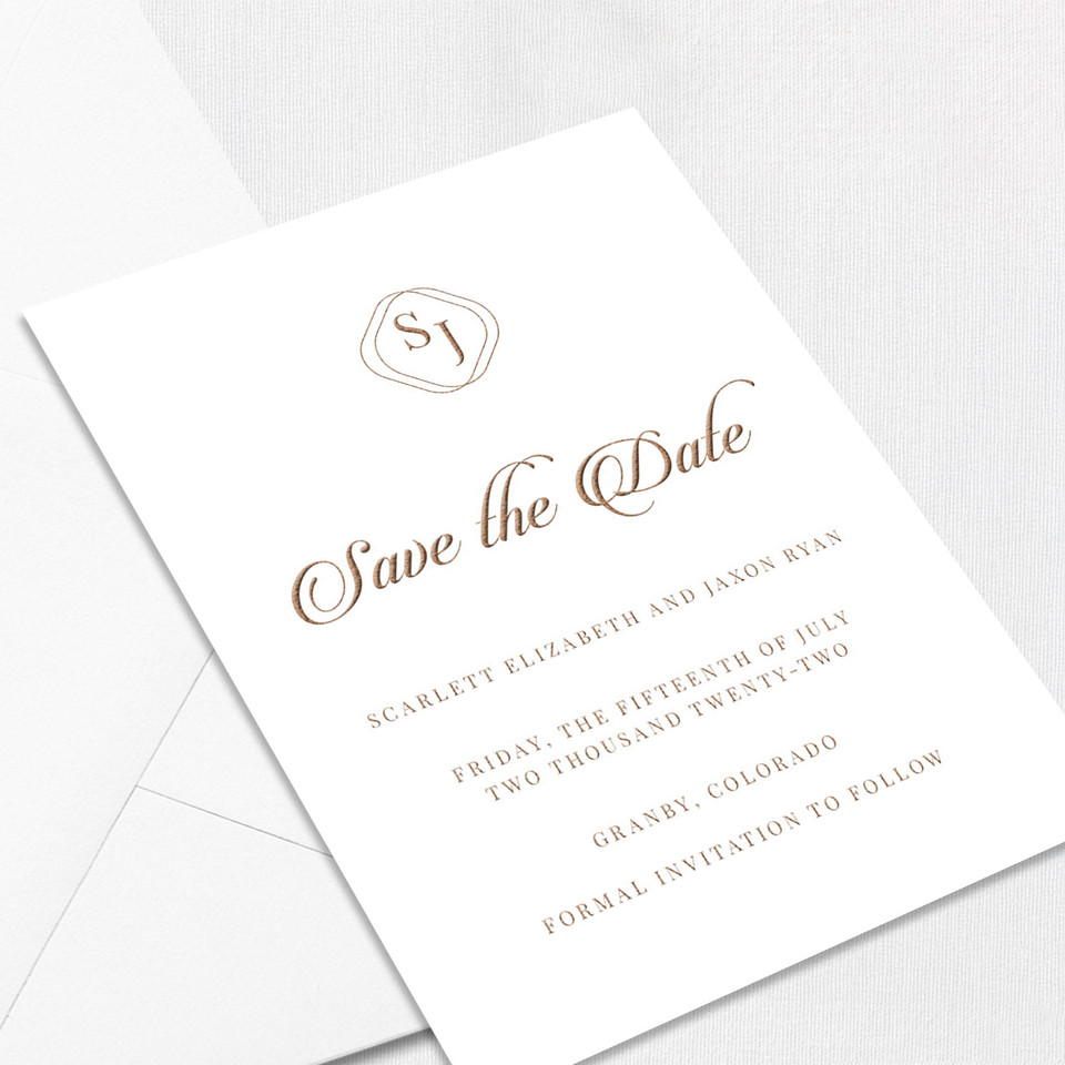 Scarlett Save the Date Cards save the date Leslie Store