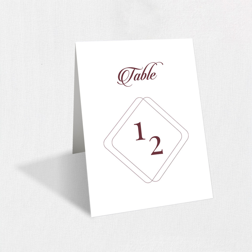 Scarlett Table Numbers