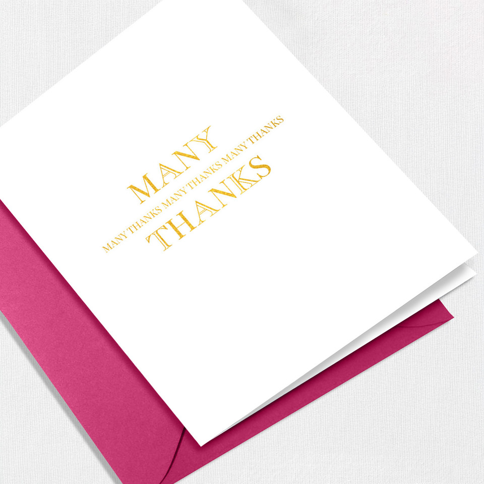 Many Thanks Greeting Card All Cards Leslie Store