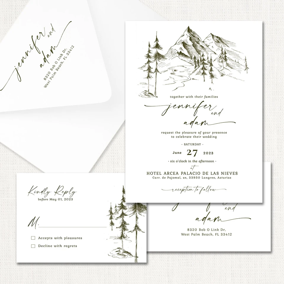 Jennifer Wedding Invitations elegant glitter thermography wedding planner Stationery Store & Wedding Invitations by Leslie Store wholesale