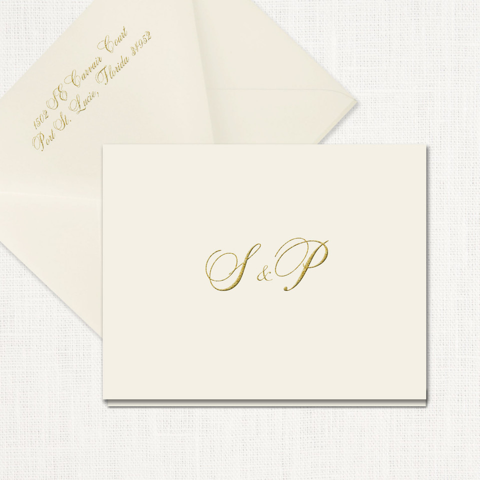 Sophia Thank You Cards elegant glitter thermography wedding planner Stationery Store & Wedding Invitations by Leslie Store wholesale