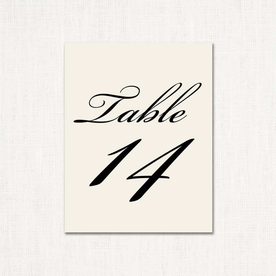 Brooke Table Numbers elegant glitter thermography wedding planner Stationery Store & Wedding Invitations by Leslie Store wholesale