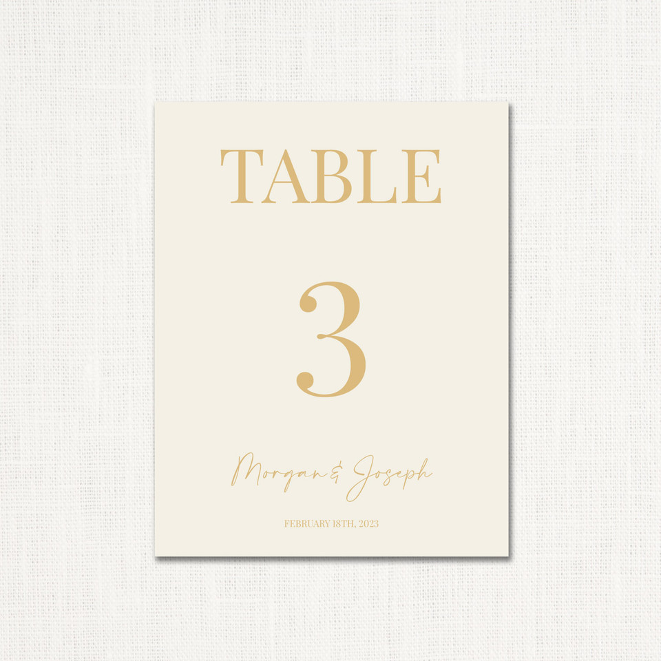 Morgan Table Numbers Table Number Leslie Store