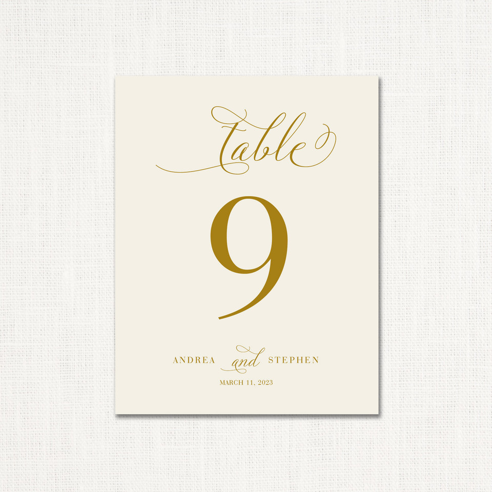 Andrea Blush Table Numbers Table Number Leslie Store